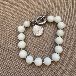Vintage Ralph Lauren Bracelet White and Silver